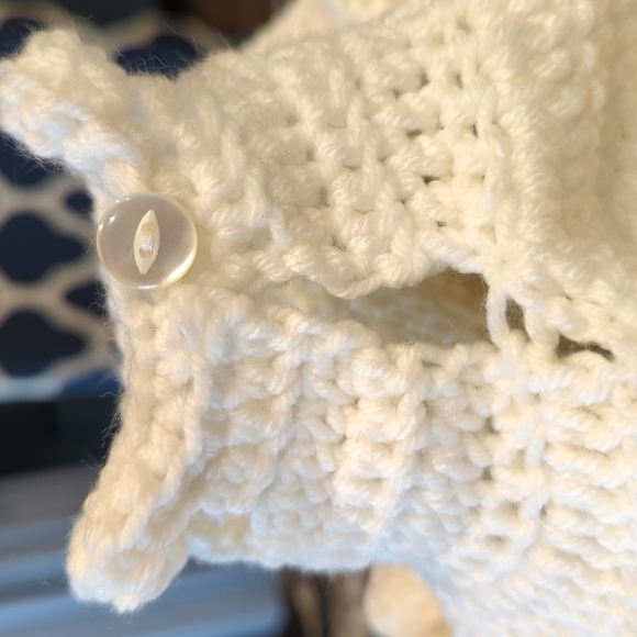 Doll Dress Vintage Handmade Layered/Tiered  Crochet. Doll not included! - Picture 5 of 10